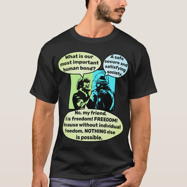 Menschliche Bindung (dunkel) T-Shirt (Vorderseite)