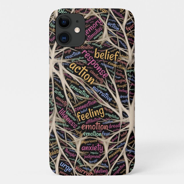 Menschliche Erfahrung Inspiration Word Art Case-Mate iPhone Hülle (Rückseite)