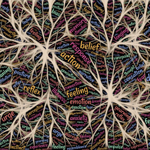 Menschliche Erfahrung Inspiration Word Art Kissen