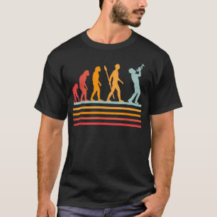 Menschliche Evolution beim Spielen eines Instrumen T-Shirt