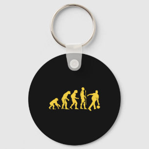 Menschliche Evolution Bowling Funny Bowler Männer  Schlüsselanhänger