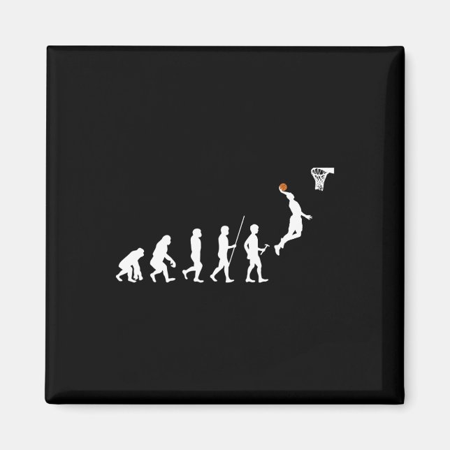 Menschliche Evolution Bysketbyll Magnet (Vorne)