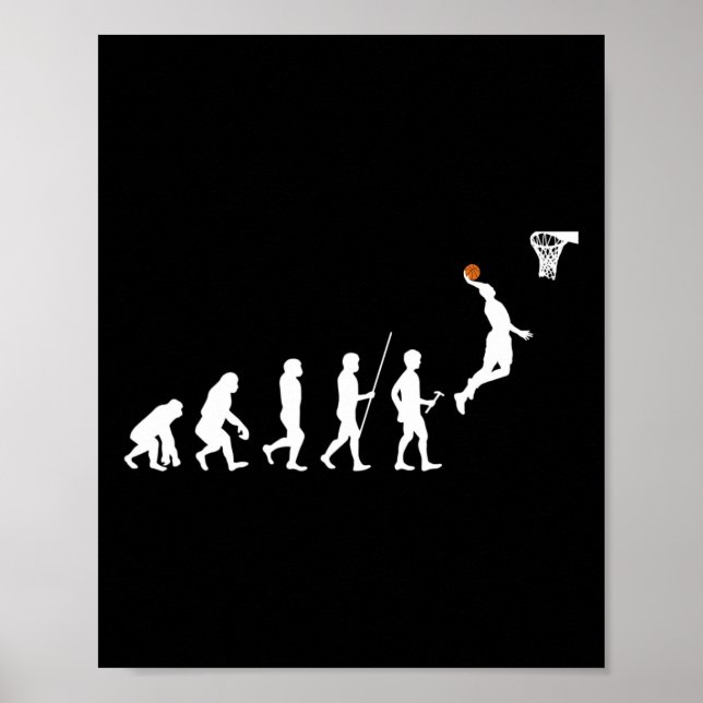 Menschliche Evolution Bysketbyll Poster (Vorne)