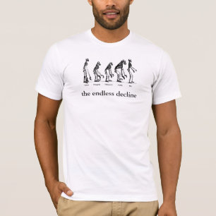 menschliche Evolution, die endlose Abnahme T-Shirt