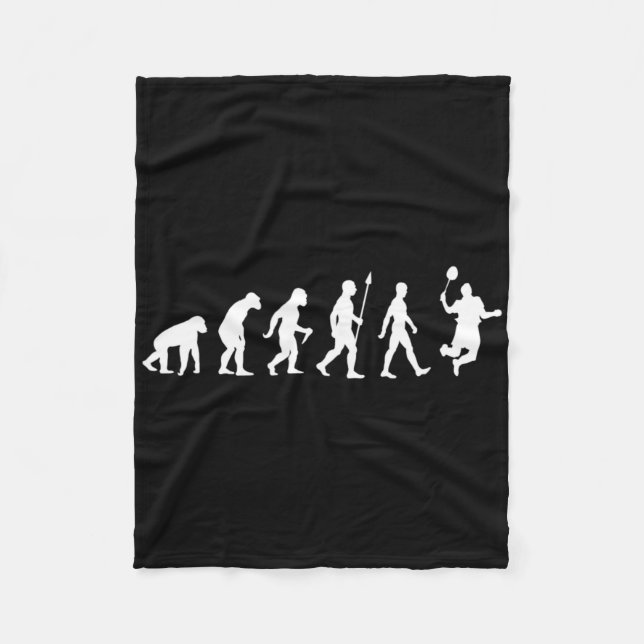 Menschliche Evolution Fleecedecke (Vorderseite)