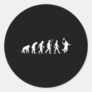 Menschliche Evolution Runder Aufkleber