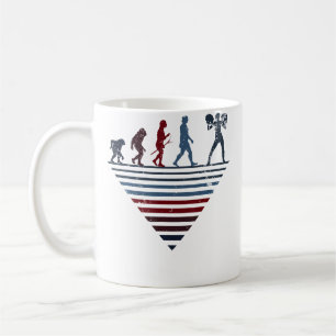 Menschliche Evolution Spieler Cheerleading Kaffeetasse