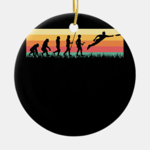 Menschliche Evolution Ultimate Disc Golf Sport Vin Keramik Ornament