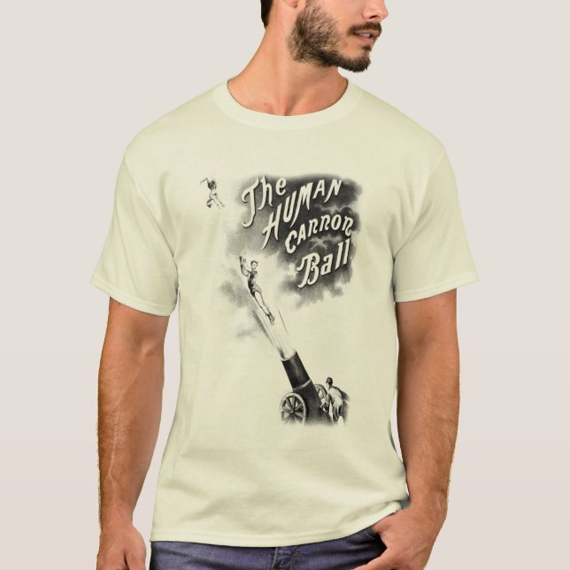 Menschliche Kanonenkugel T-Shirt (Vorderseite)