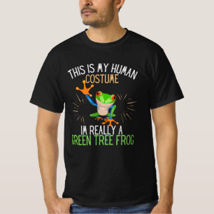 Menschliche Kostüme wirklich ein grüner Baumfros T-Shirt