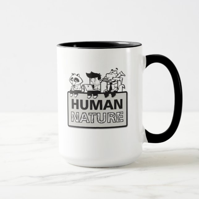 Menschliche Natur-Kaffee-Tasse Tasse (Rechts)