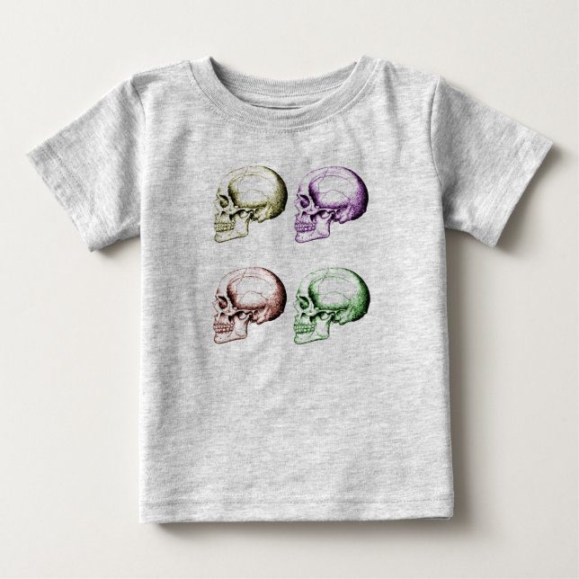 Menschliche Schädel Baby T-shirt (Vorderseite)