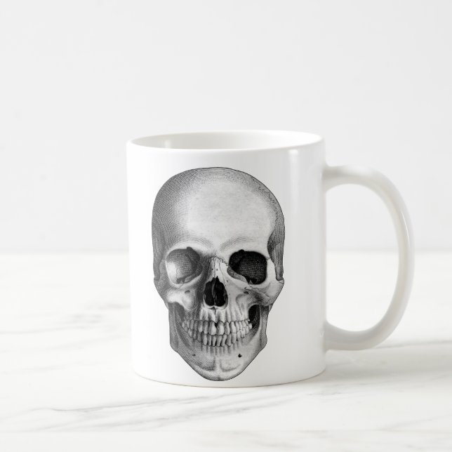 Menschliche Schädel-Kaffee-Tasse Kaffeetasse (Rechts)