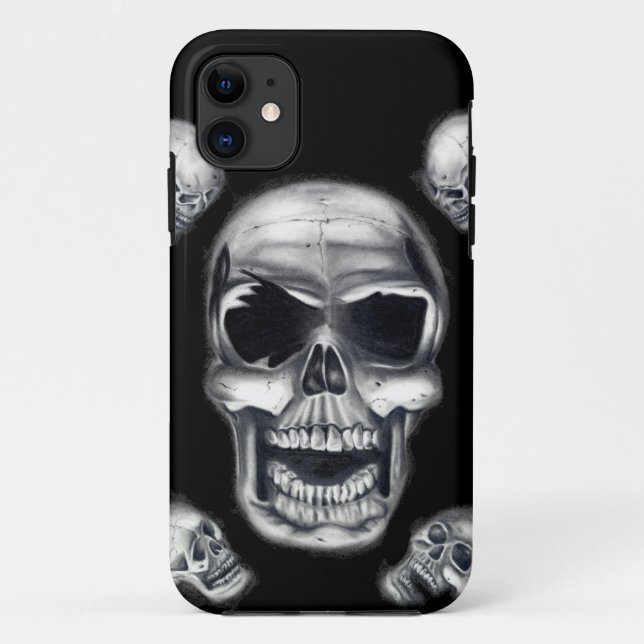 Menschliche Schädel schwärzen iPhone 5/5s starken Case-Mate iPhone Hülle (Rückseite)