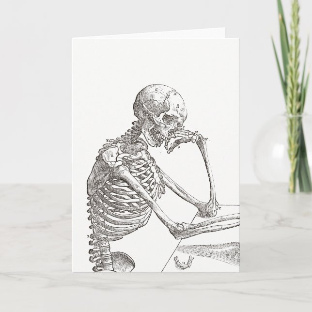 Menschliche Skeleton Gruß-Karte Karte (Vorderseite)