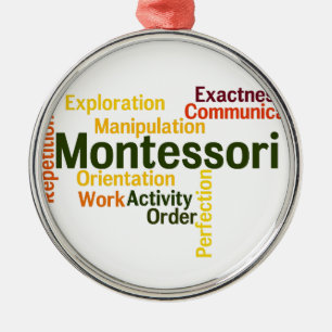 Menschliche Tendenz-Wort-Kunst-Version 1 Silbernes Ornament