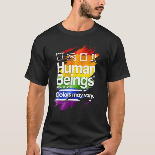 Menschliche Wesen 100 Bio Farben können einen gewi T-Shirt (Vorderseite)