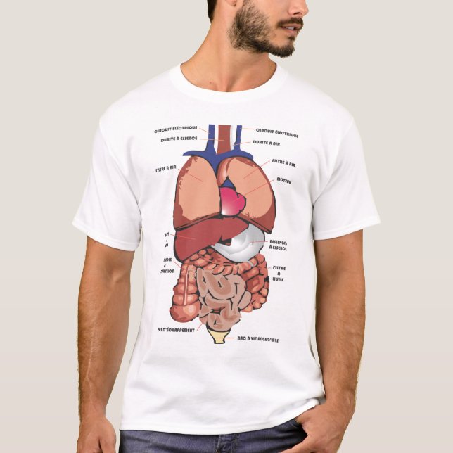 Menschlicher Körper T-Shirt (Vorderseite)