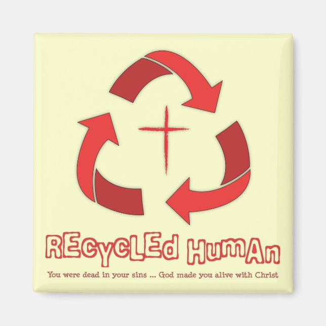 menschlicher Magnet gerecycelt (Vorne)