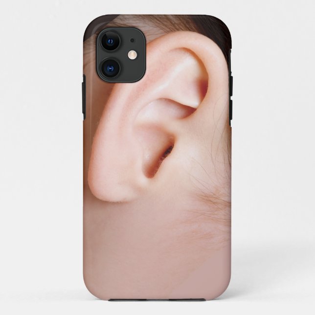 MENSCHLICHER OHR-TELEFON-KASTEN Case-Mate iPhone HÜLLE (Rückseite)