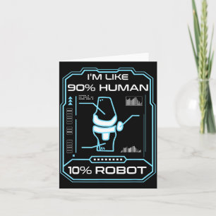 Menschlicher Roboter neue Knieoperation Witz lusti Karte