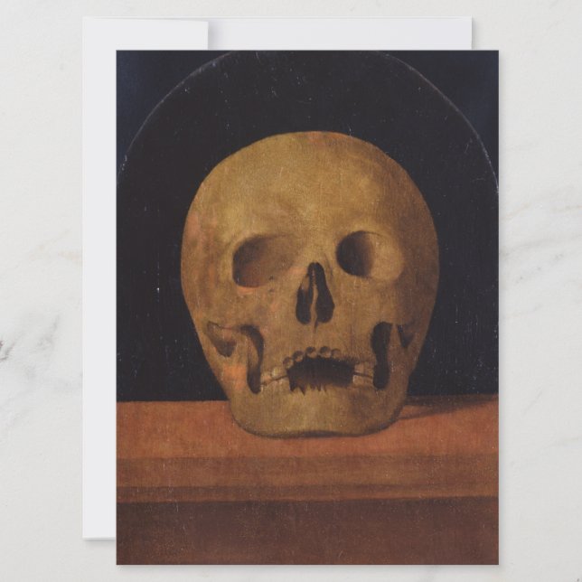 Menschlicher Schädel (von Mariotto Albertinelli) Karte (Vorderseite)