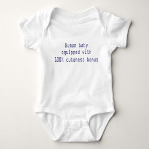 Menschliches Baby mit Niedlichkeitsprämie 100% Strampler