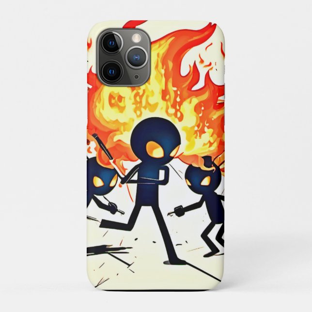Menschliches Flammenwerk Case-Mate iPhone Hülle (Rückseite)