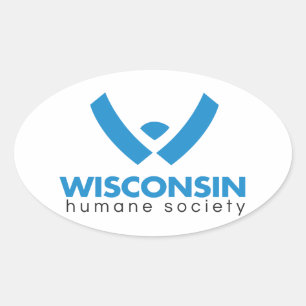 Menschliches Gesellschafts-Logo 2015 Wisconsins Ovaler Aufkleber