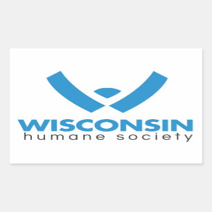 Menschliches Gesellschafts-Logo 2015 Wisconsins Rechteckiger Aufkleber
