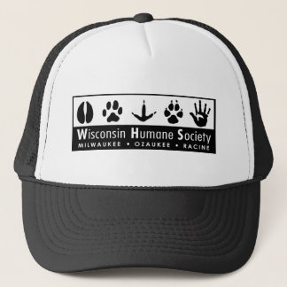 Menschliches Gesellschafts-Logo Wisconsins Truckerkappe