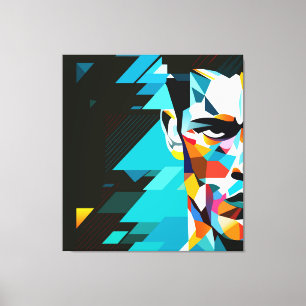 Menschliches Gesicht Leinwanddruck