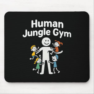 Menschliches Klettergerüst Papa klettert Kinder Gr Mousepad