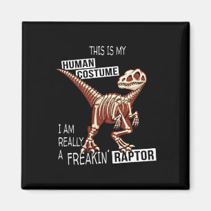 Menschliches Kostüm Dino Halloween Freakin Velocir Magnet