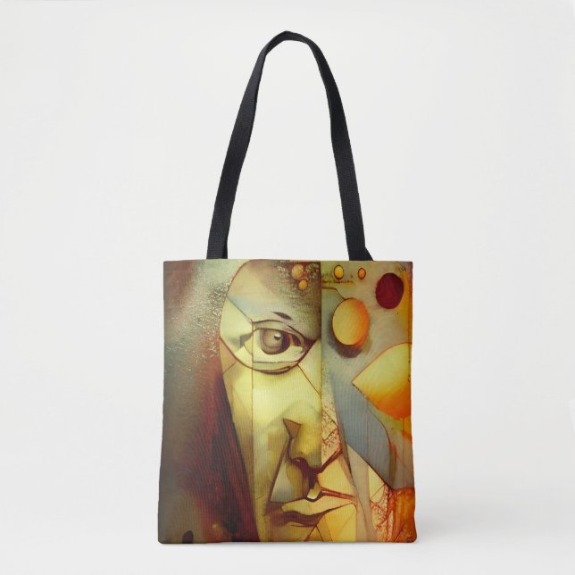 menschliches Portrait Tasche (Vorderseite)