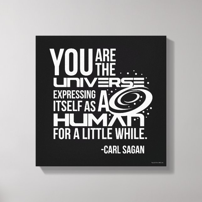 Menschliches Universum Leinwanddruck (Vorderseite)