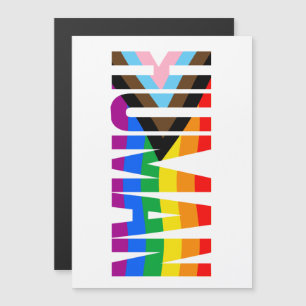 Menschlichkeits-Inklusions-Stolzflagge Magneteinladung