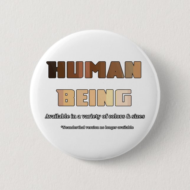 Menschsein Button (Vorderseite)