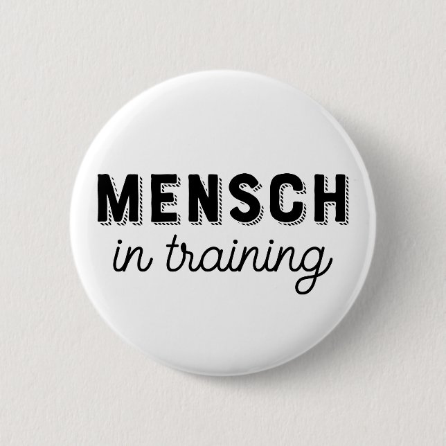Mensh im Training Button (Vorderseite)