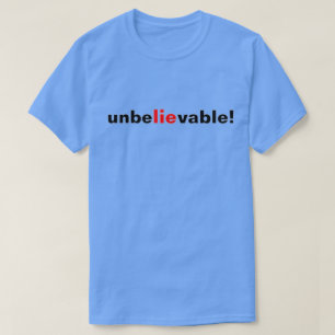 Mensuel Improbable Mens T-Shirt Rouge Noir Politiq