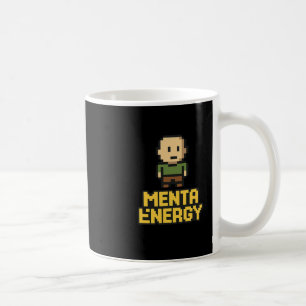Menta Energy Pixel Gamer Lustiges Grafik T-Shirt  Kaffeetasse