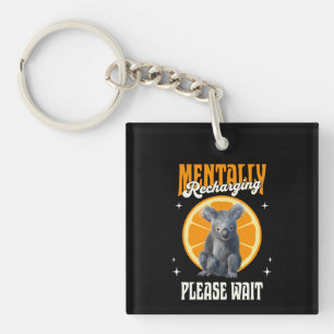 Mental Aufladendes Introvertiertes Koala-Design Schlüsselanhänger