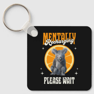 Mental Aufladendes Introvertiertes Koala-Design Schlüsselanhänger