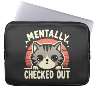 Mental Ausgeklinkt Lustiges Katzen-Mama-Leben für  Laptopschutzhülle