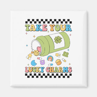 Mental Awareness Take Your Lucky Charm Pills Healt Magnet