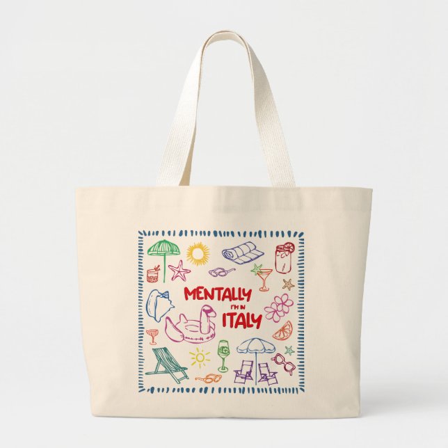 Mental en Italie Sac fourre-tout - Esthétique été (Devant)