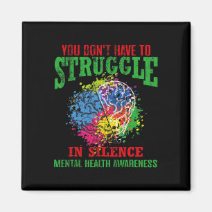 Mental Health Awa muss sich nicht schweigen Magnet