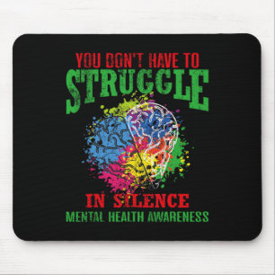 Mental Health Awa muss sich nicht schweigen Mousepad