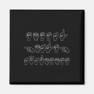 Mental Health Awareness ASL Signing Language Hands Magnet