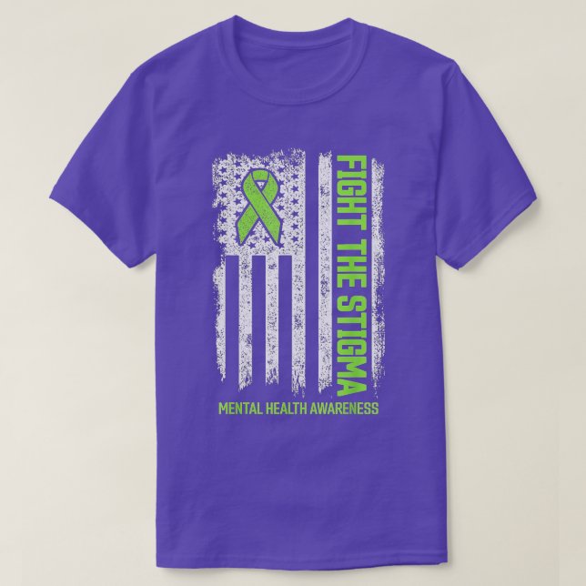 Mental Health Awareness  Fight the Stigma Mental H T-Shirt (Design vorne)